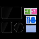 Pellicola protettiva in vetro temperato per obiettivo PULUZ + schermo anteriore e posteriore per DJI Osmo Action 6 / 6 Pro., Tempered Glass Film