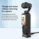 Base di ricarica a sgancio rapido in plastica PULUZ per DJI Osmo Pocket 3, Charging Adapter Base