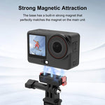 Per DJI Osmo Action 6 / Nano, supporto magnetico a sgancio rapido in plastica PULUZ a due artigli., Two Claw Quick-Release Base