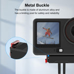 Per DJI Osmo Action 6 / Nano, supporto magnetico a sgancio rapido in plastica PULUZ a due artigli., Two Claw Quick-Release Base
