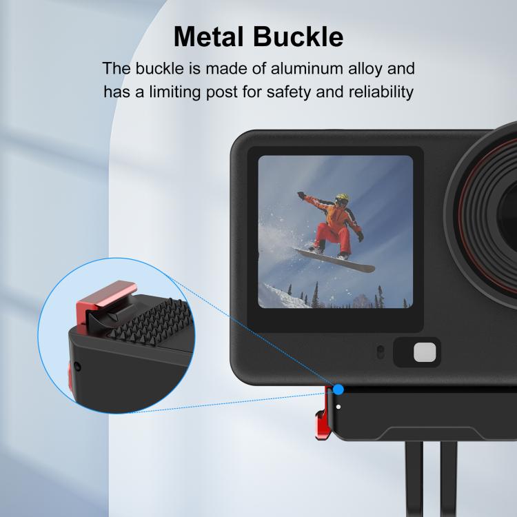 Per DJI Osmo Action 6 / Nano, supporto magnetico a sgancio rapido in plastica PULUZ a due artigli., Two Claw Quick-Release Base