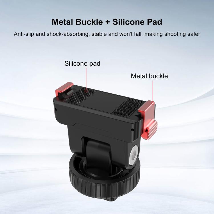 Base di montaggio a sgancio rapido in plastica PULUZ per gimbal DJI Osmo Action 6 / Nano, Gimbal Quick-Release Base