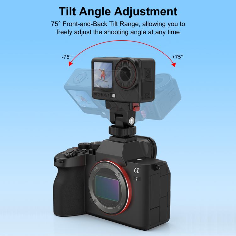 Base di montaggio a sgancio rapido in plastica PULUZ per gimbal DJI Osmo Action 6 / Nano, Gimbal Quick-Release Base