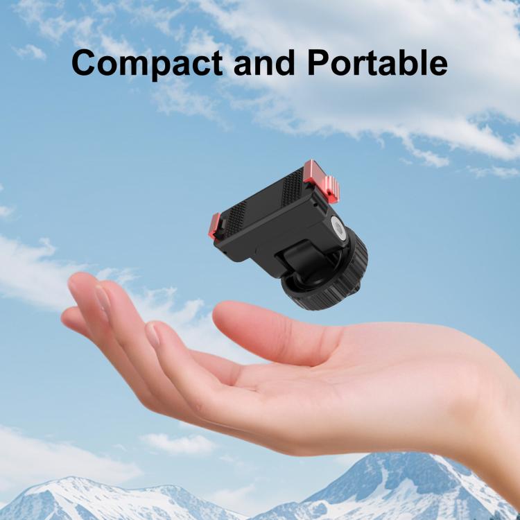 Base di montaggio a sgancio rapido in plastica PULUZ per gimbal DJI Osmo Action 6 / Nano, Gimbal Quick-Release Base