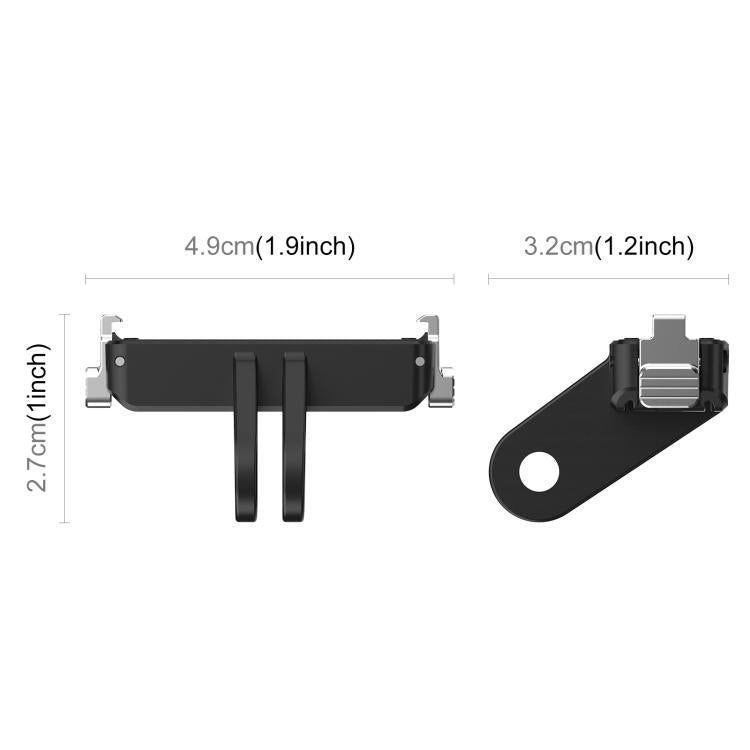 Per Insta360 GO Ultra PULUZ, base di montaggio magnetica a sgancio rapido in plastica., Quick Release Base
