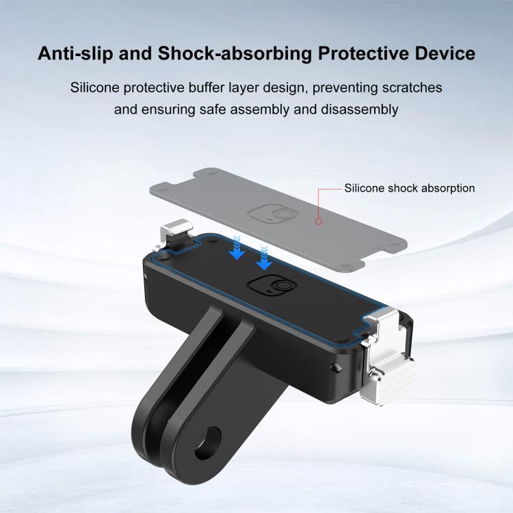 Per Insta360 GO Ultra PULUZ, base di montaggio magnetica a sgancio rapido in plastica., Quick Release Base