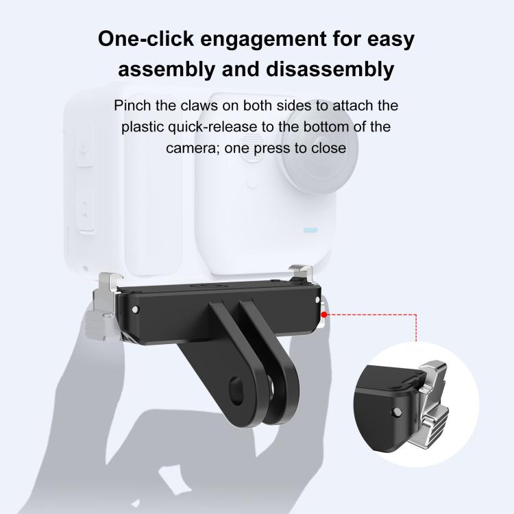 Per Insta360 GO Ultra PULUZ, base di montaggio magnetica a sgancio rapido in plastica., Quick Release Base