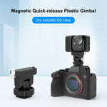 Per Insta360 GO Ultra PULUZ, base di montaggio magnetica a sgancio rapido per gimbal in plastica., Gimbal Quick Release Base