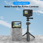 Telaio in metallo PULUZ per DJI Osmo Action 6 con attacco a slitta, Metal Cage