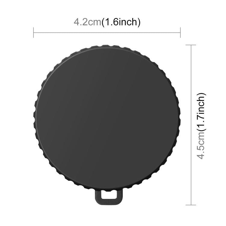 Tappo obiettivo in silicone PULUZ con cinturino per DJI Osmo Action 6., Silicone Lens Cap