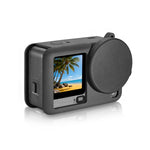 Custodia protettiva in silicone PULUZ per DJI Osmo Action 6 con cinturino da polso e copriobiettivo., Silicone Protective Cover