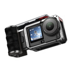 Adattatore di espansione per gabbia in metallo PULUZ per fotocamera DJI Osmo Action 6 con impugnatura, For DJI Osmo Action 6