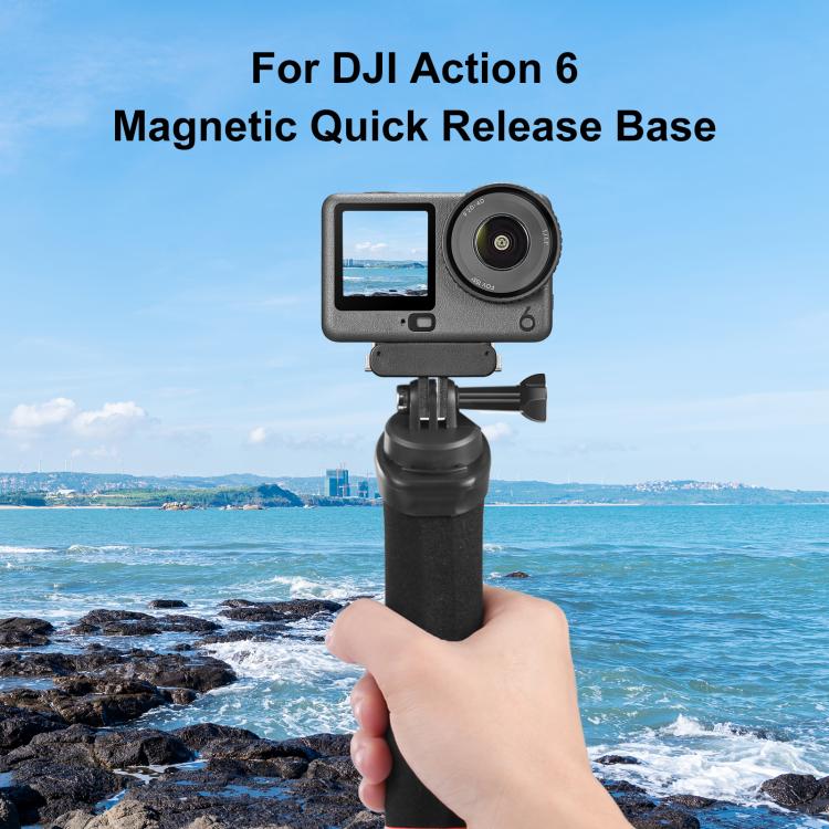 Per DJI Osmo Action 6 / Nano, base di montaggio a sgancio rapido magnetica in plastica PULUZ