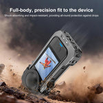 Telaio di espansione con gabbia protettiva in metallo PULUZ per Insta360 X4 Air, con basi a slitta e copriobiettivo., For Insta360 X4 Air Lens Cover