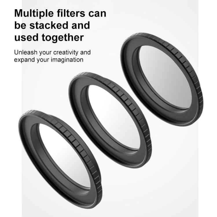 Portafiltro PULUZ in metallo per DJI Osmo Action 6, telaio protettivo per filtri., For DJI Osmo Action 6