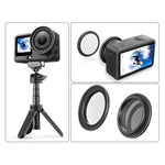 Portafiltro PULUZ in metallo per DJI Osmo Action 6, telaio protettivo per filtri., For DJI Osmo Action 6