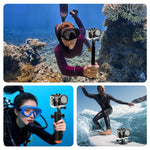 Custodia impermeabile 50m per fotocamera Insta360 GO Ultra PULUZ, copertura per immersioni., For Insta360 GO Ultra
