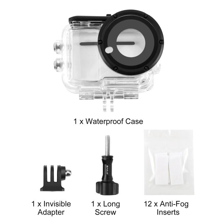 Custodia impermeabile 50m per fotocamera Insta360 GO Ultra PULUZ, copertura per immersioni., For Insta360 GO Ultra
