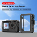 Per DJI Osmo Action 6, gabbia in plastica PULUZ con adattatore di espansione verticale-orizzontale e slitta a caldo., Plastic Cage