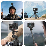 Per DJI Osmo Action 6, gabbia in plastica PULUZ con adattatore di espansione verticale-orizzontale e slitta a caldo., Plastic Cage