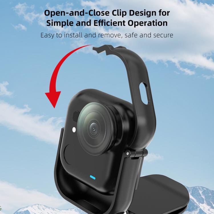Per Insta360 GO Ultra, supporto per fotocamera POV/vlog con clip da cappellino da baseball PULEZ, For Insta360 GO Ultra Hat Clip