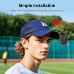 Per Insta360 GO Ultra, supporto per fotocamera POV/vlog con clip da cappellino da baseball PULEZ, For Insta360 GO Ultra Hat Clip