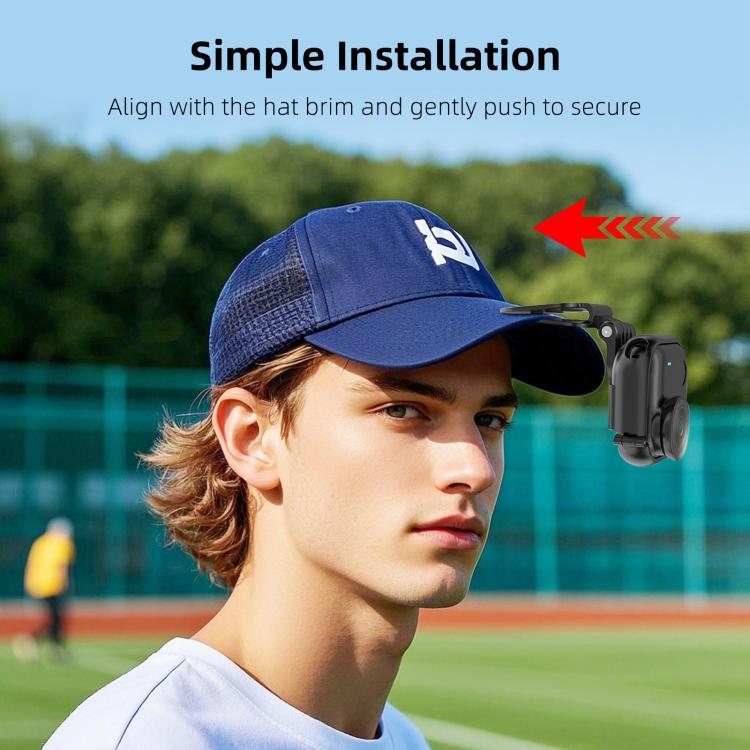 Per Insta360 GO Ultra, supporto per fotocamera POV/vlog con clip da cappellino da baseball PULEZ, For Insta360 GO Ultra Hat Clip
