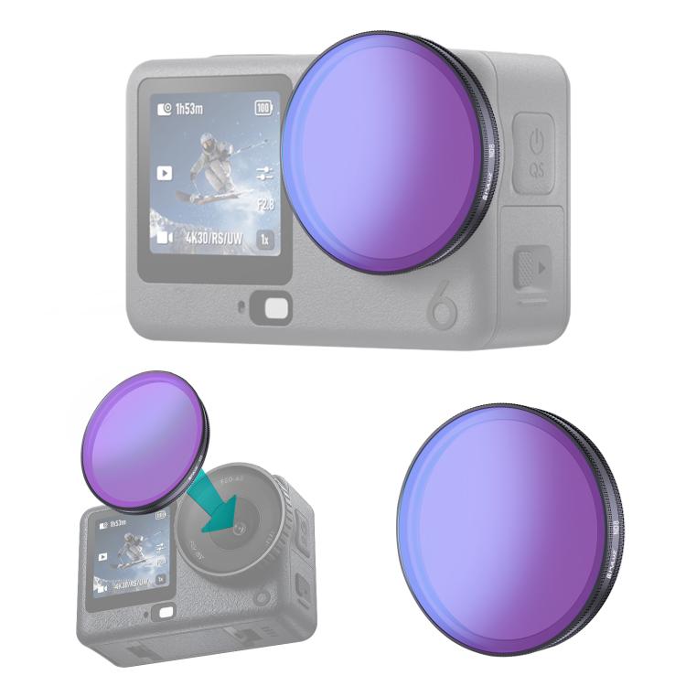 Filtro ND8 per obiettivo per action camera DJI Osmo Action 6 PULUZ., ND8