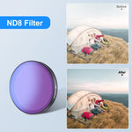 Filtro ND8 per obiettivo per action camera DJI Osmo Action 6 PULUZ., ND8