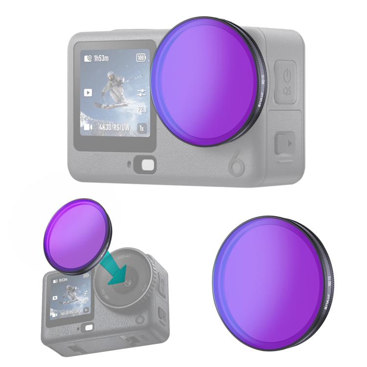 Filtro ND16 per obiettivo per action camera DJI Osmo Action 6 PULUZ., ND16