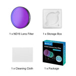 Filtro ND16 per obiettivo per action camera DJI Osmo Action 6 PULUZ., ND16