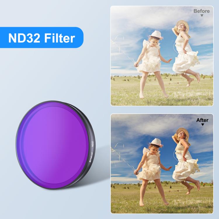 Filtro ND32 per obiettivo per action camera DJI Osmo Action 6 PULUZ., ND32