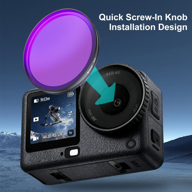 Filtro ND32 per obiettivo per action camera DJI Osmo Action 6 PULUZ., ND32