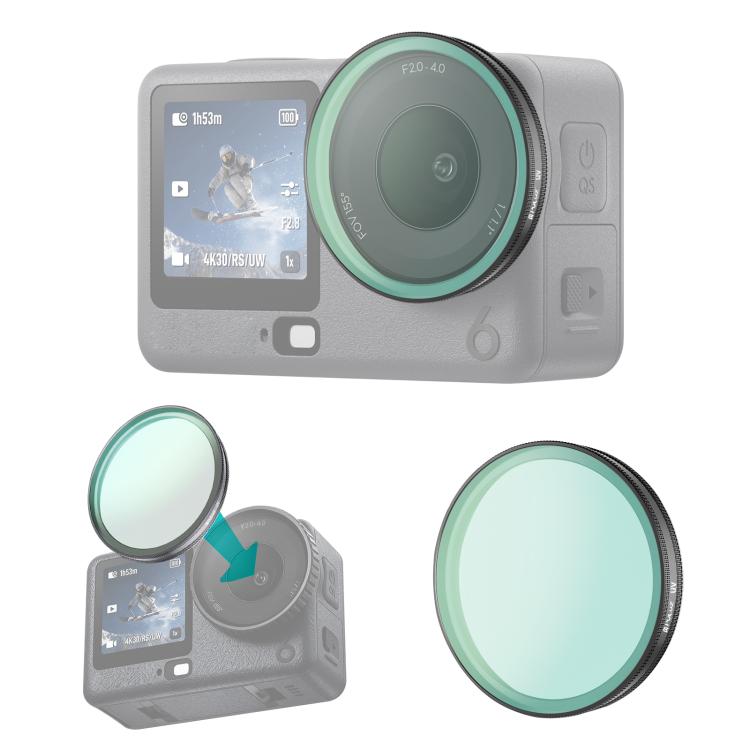 Filtro UV per obiettivo PULUZ per action camera DJI Osmo Action 6., UV