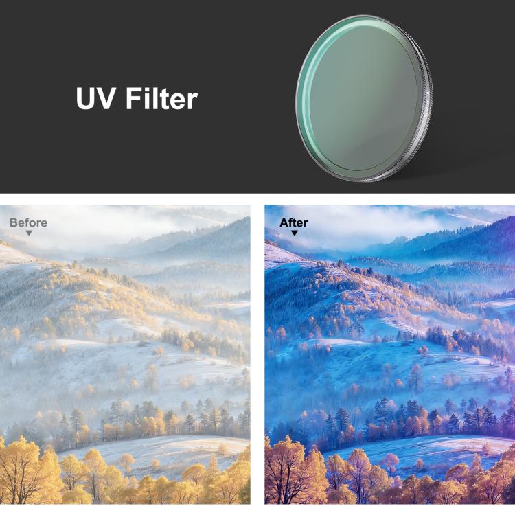 Filtro UV per obiettivo PULUZ per action camera DJI Osmo Action 6., UV