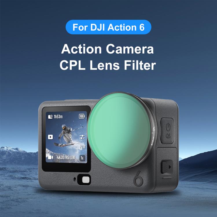 Filtro CPL per obiettivo per action camera DJI Osmo Action 6 PULUZ., CPL