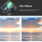 Filtro CPL per obiettivo per action camera DJI Osmo Action 6 PULUZ., CPL