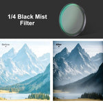 Filtro per obiettivo PULUZ Black Mist da 1/4" per action camera DJI Osmo Action 6 PULUZ., Black Mist 1/4
