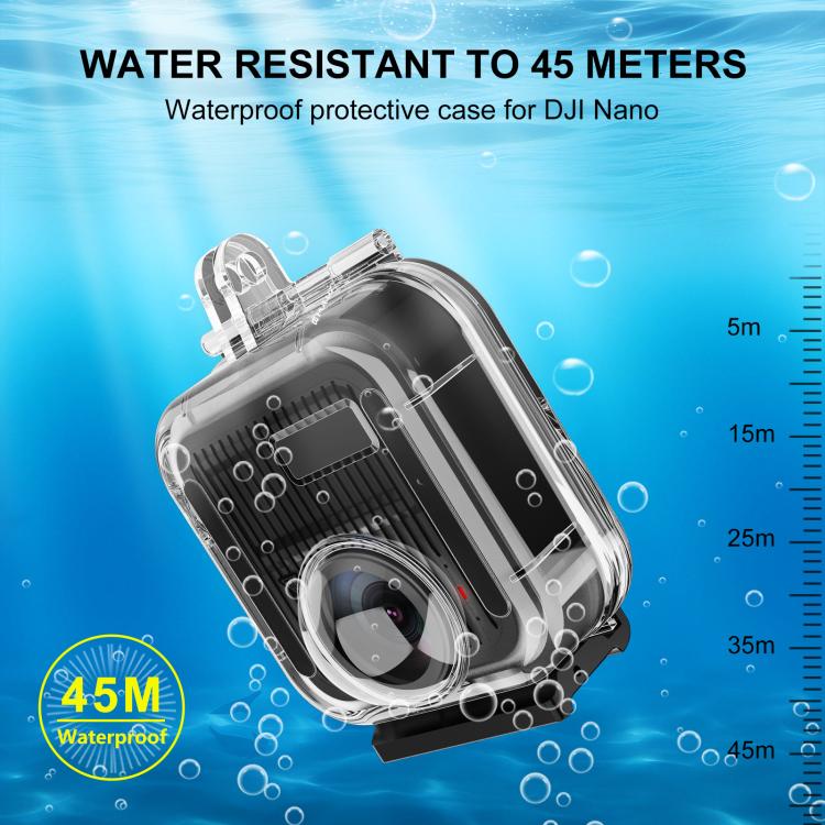 Custodia impermeabile PULUZ per GoPro MAX2, resistente fino a 50 m, ideale per immersioni., Waterproof Housing Case