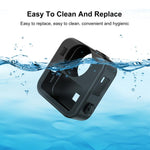 Custodia protettiva in silicone per GoPro MAX2 PULUZ con doppio copriobiettivo e cinturino., Body Case with Dual Lens Cap
