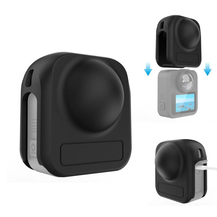 Cover protettiva in silicone per obiettivo corpo GoPro MAX2 PULEZ, Body Lens Cover