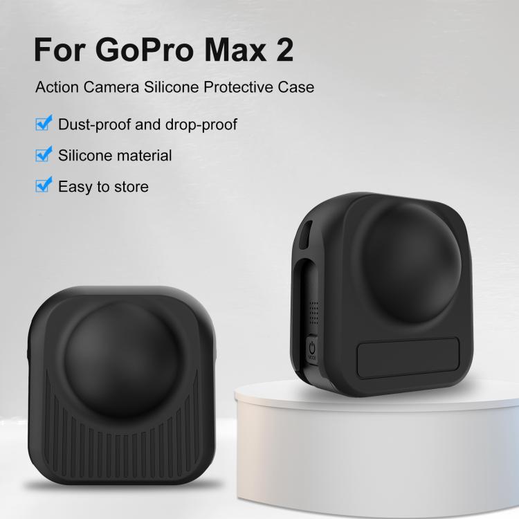 Cover protettiva in silicone per obiettivo corpo GoPro MAX2 PULEZ, Body Lens Cover