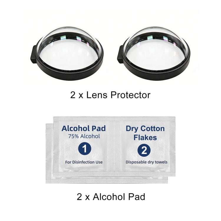 Protezione per obiettivo in vetro temperato ottico per GoPro MAX2 PULEZ, Glass Lens Guard
