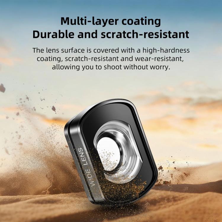 Filtro magnetico grandangolare da 112 gradi per obiettivo DJI Osmo Pocket 4/3, PULUZ For DJI Osmo Pocket 4 / 3