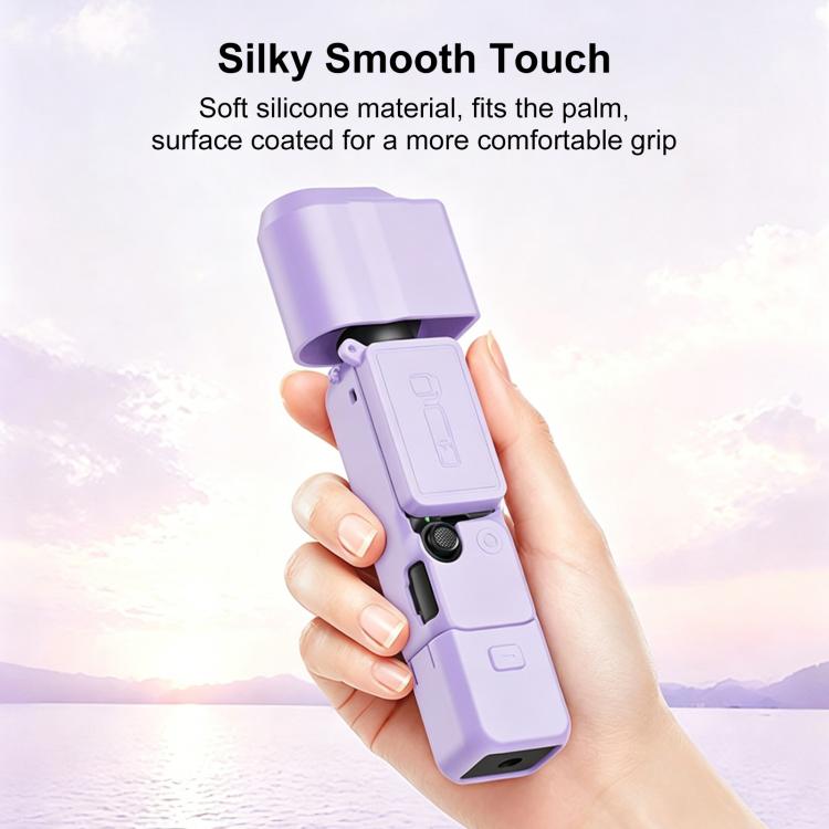 Cover in silicone TPU 4 in 1 PULUZ per corpo macchina, obiettivo, impugnatura e schermo del DJI OSMO Pocket 4.