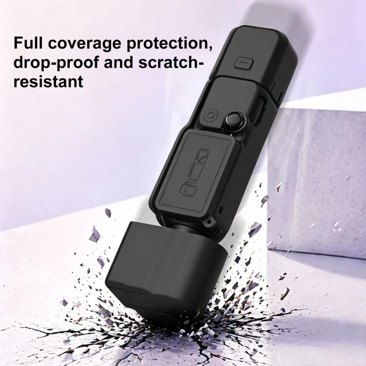 Cover in silicone TPU 4 in 1 PULUZ per corpo macchina, obiettivo, impugnatura e schermo del DJI OSMO Pocket 4.
