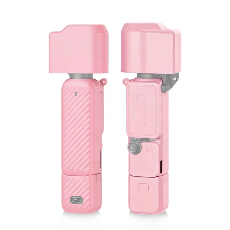 Cover in silicone TPU 4 in 1 PULUZ per corpo macchina, obiettivo, impugnatura e schermo del DJI OSMO Pocket 4.