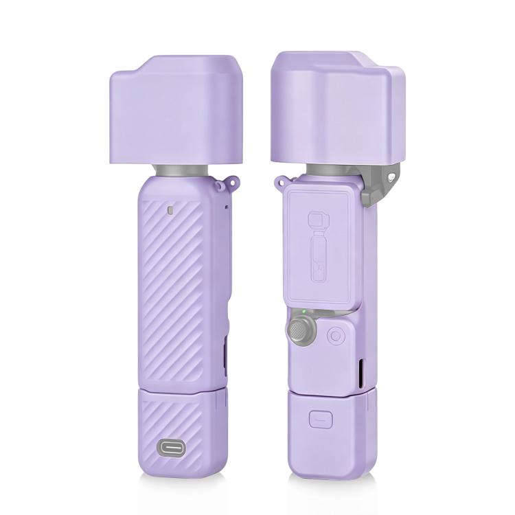 Cover in silicone TPU 4 in 1 PULUZ per corpo macchina, obiettivo, impugnatura e schermo del DJI OSMO Pocket 4.