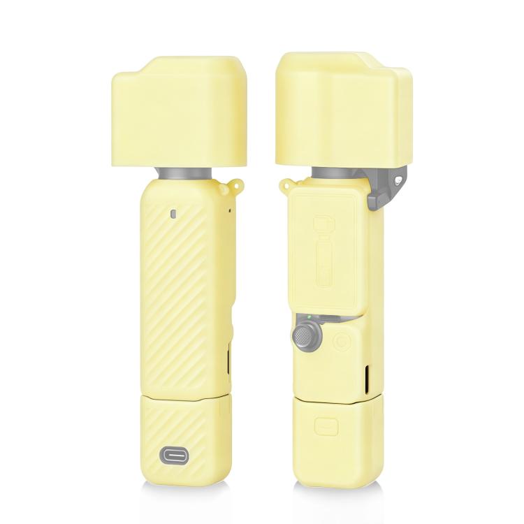 Cover in silicone TPU 4 in 1 PULUZ per corpo macchina, obiettivo, impugnatura e schermo del DJI OSMO Pocket 4.