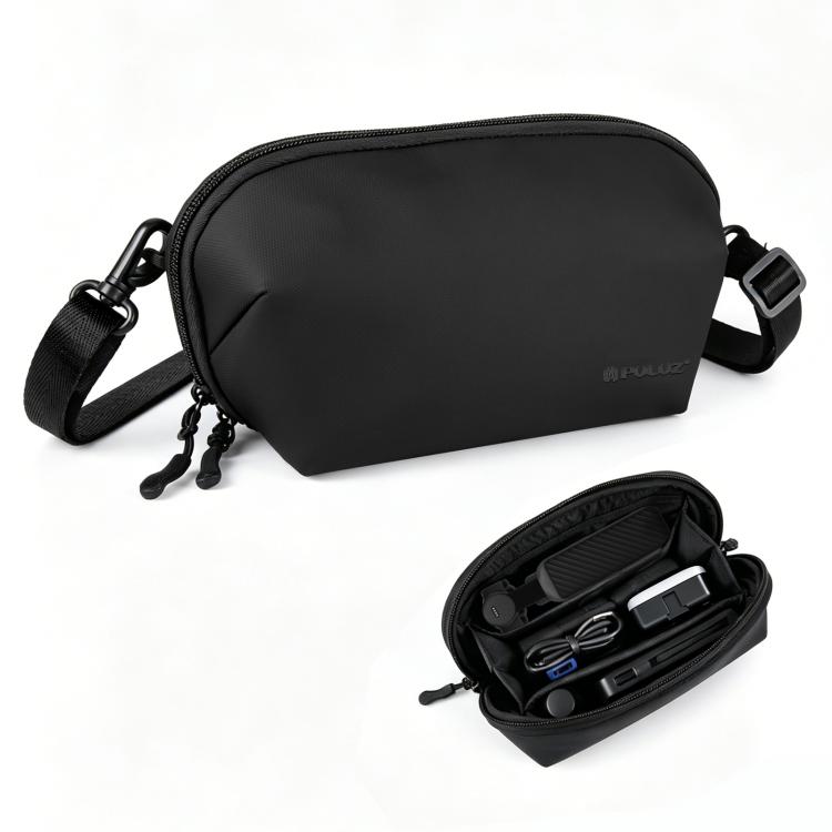 Borsa multifunzionale PULUZ per DJI Osmo Pocket 4 / 3, con tracolla, per il trasporto e la conservazione di dati e fotocamere digitali.